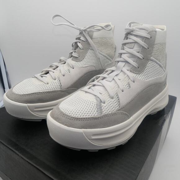 NEW Sorel Women's 7.5 ONA 503 Knit Mid Sneakers Boots Moonstone Gray - Picture 2 of 11